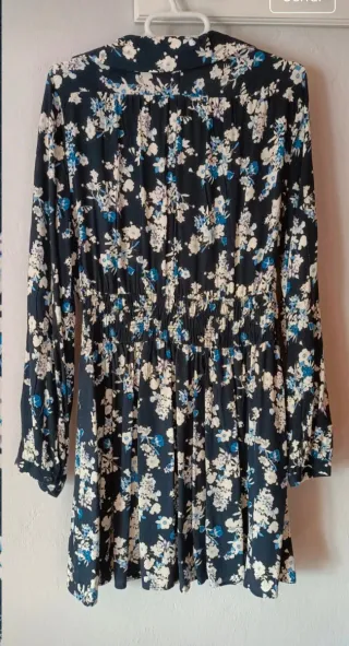 Vestido floral manga larga