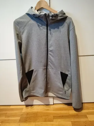 Sudadera gris con capucha Talla S