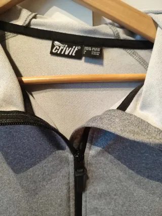 Sudadera gris con capucha Talla S