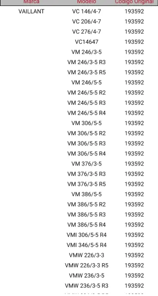 Sonda temperatura caldera Vaillant