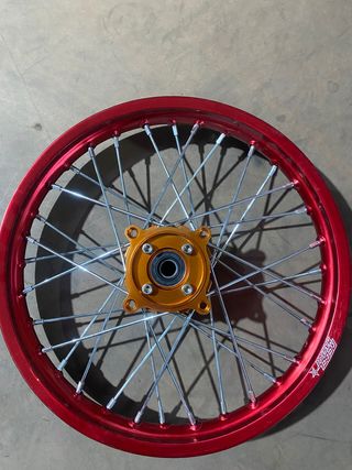 Llanta Pit Bike Cross 14 Aluminio Roja