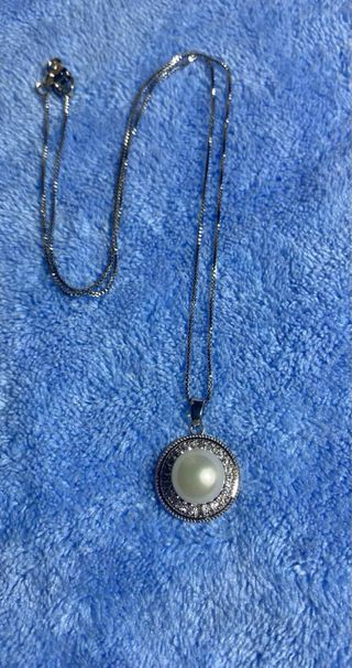 Conjunto Plata 925: Collar y Pendientes Perlas