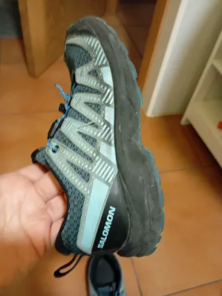 Zapatillas Salomon Montaña Niña Azul/Gris