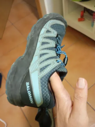 Zapatillas Salomon Montaña Niña Azul/Gris
