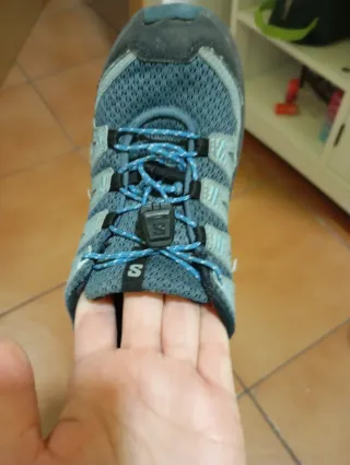 Zapatillas Salomon Montaña Niña Azul/Gris