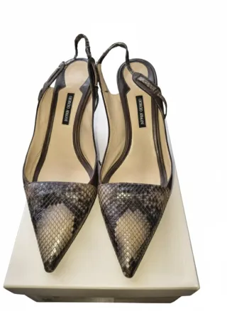 Décolleté Slingback Giorgio Armani Pitone Pelle