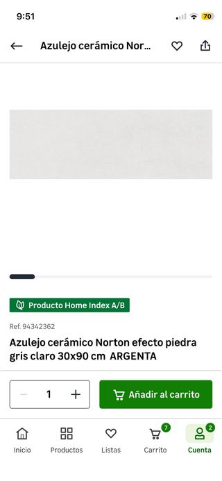 Azulejo Cerámico Norton 90x30 Gris Claro