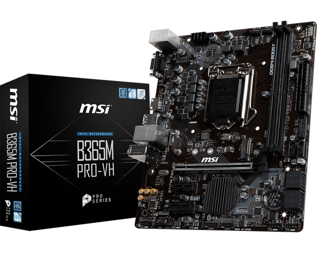MSI B365M PRO-VH + i5-8500T + 32GB DDR4