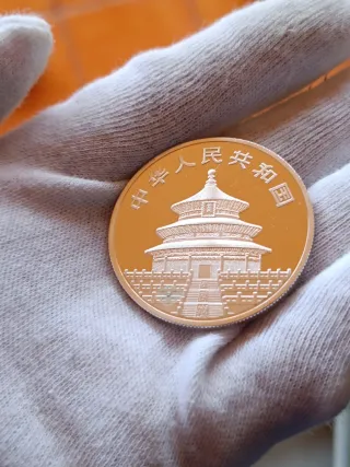 Onza de Plata Panda 1oz Ag.999. En cápsula