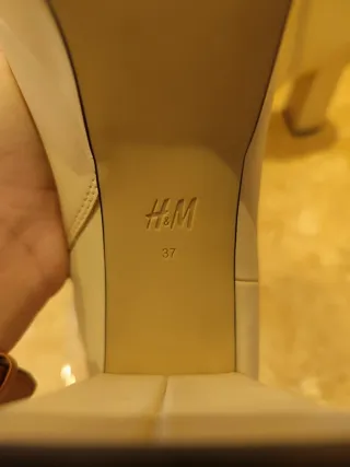 Botines H&M Plataforma Beige Nuevos