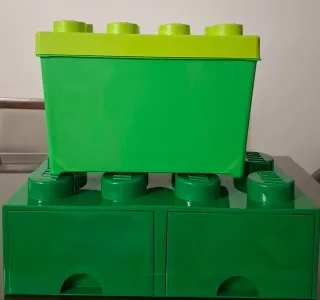Cajas de Almacenamiento LEGO Verdes