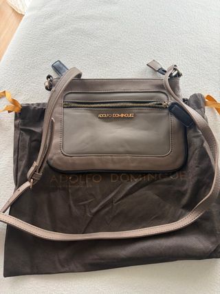 Bolso Adolfo Dominguez Marrón/Gris