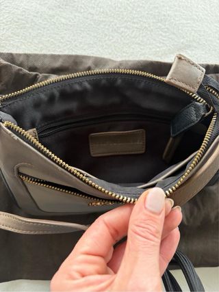 Bolso Adolfo Dominguez Marrón/Gris