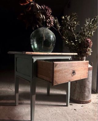 Mesa pupitre tocinera de madera