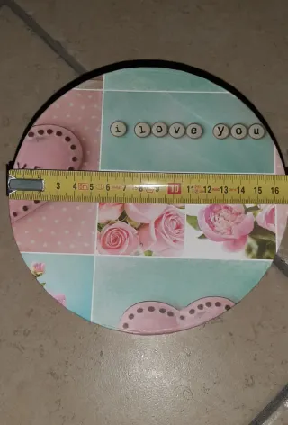 Scatola regalo rotonda decorata