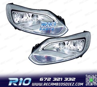 FAROS PARA FORD FOCUS IV 11-14 FONDO CROMO