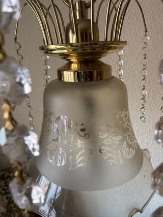 Lámpara de techo colgante de cristal