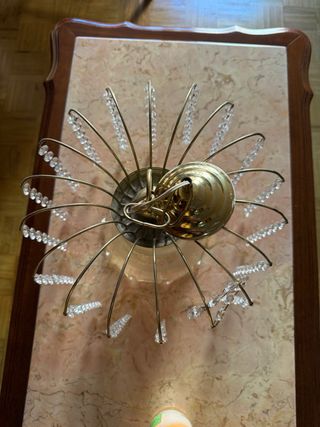 Lámpara de techo colgante de cristal