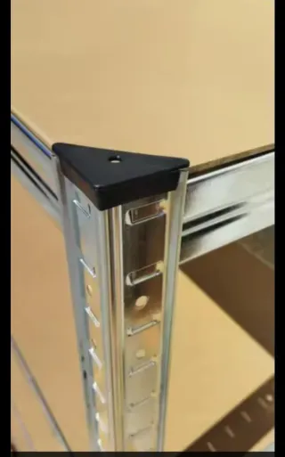 Estanterías metálicas y de madera medidas 180x90x4