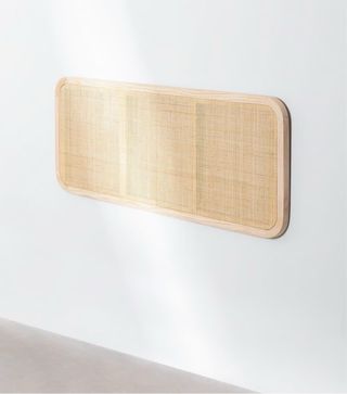 Cabecero madera natural 135cm ratán