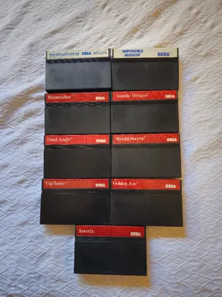 Lote 9 Juegos Sega Master System Clásicos