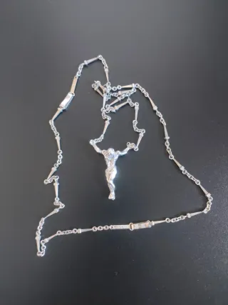 Colgante Cristo Salvador Dalí Plata