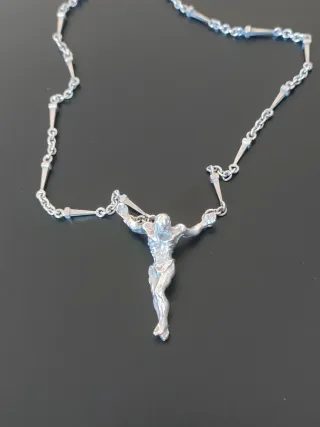 Colgante Cristo Salvador Dalí Plata