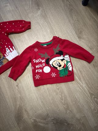 2 jerséis navideños infantiles