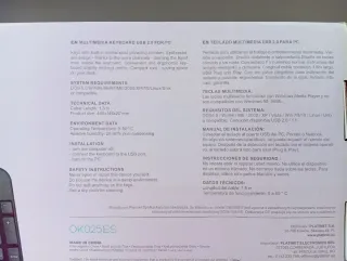 Teclado Multimedia Omega USB Plug and Play