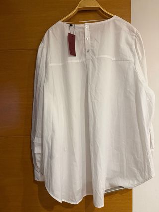Blusa blanca manga larga