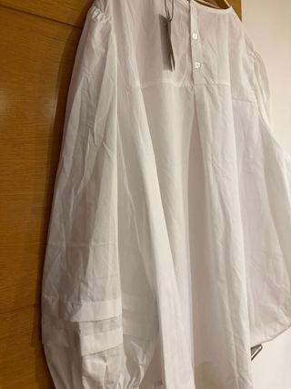 Blusa blanca manga larga