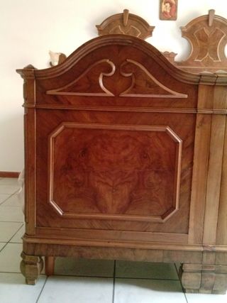 Letto antico noce del '700