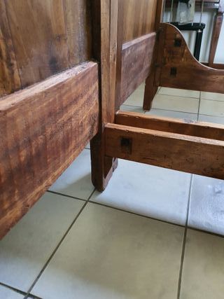 Letto antico noce del '700