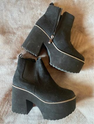 Botines Chelsea Plataforma Tacón