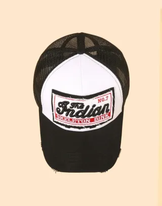 Gorra Indian Negra y Blanca