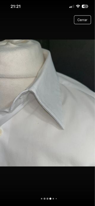 Camisa Ermenegildo Zegna Talla M Blanca