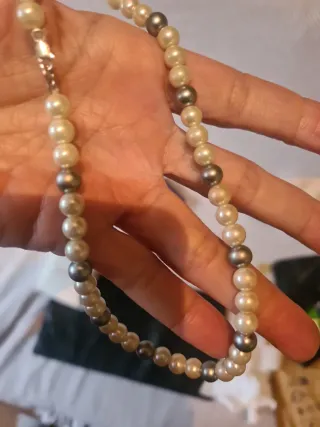 Collar Majorica perlas y plata