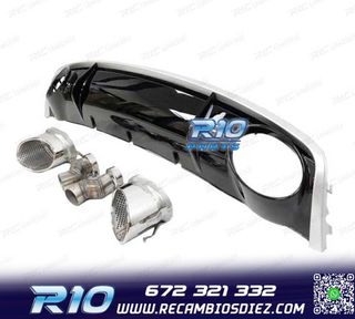DIFUSOR AUDI A4 B8 11-15 LOOK RS4 DOBLE SALIDA