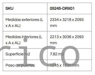 Caseta Metálica Top Hércules 233x321x209 cm - Duramax