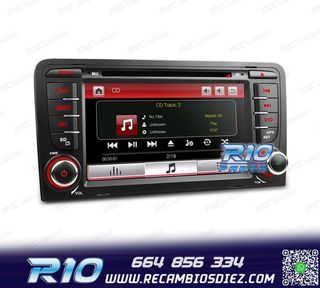 RADIO NAVEGADOR 7" AUDI A3 8P 03-12 USB GPS TACTIL HD