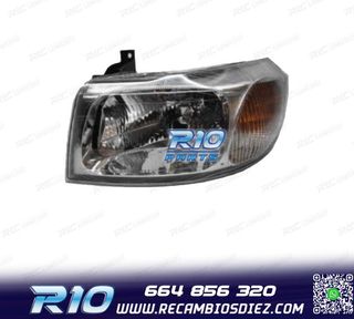 FARO IZQ FORD TRANSIT 00-06 FONDO CROMO