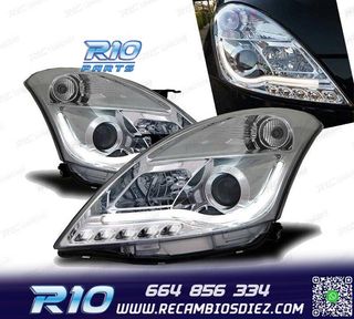 FAROS SUZUKI SWIFT 10-17 TUBE LIGHT FONDO CROMO