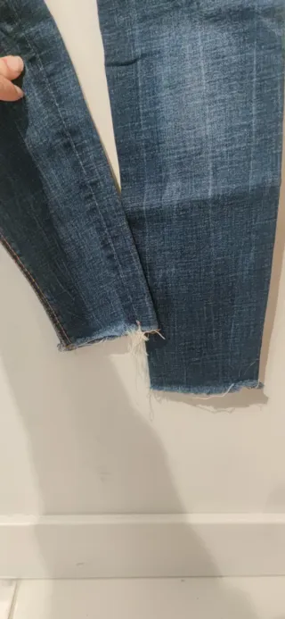 Jeans azules de tiro alto