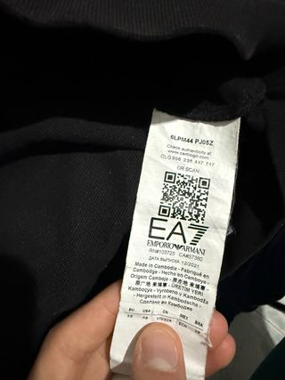 Felpa EA7 Emporio Armani Nera