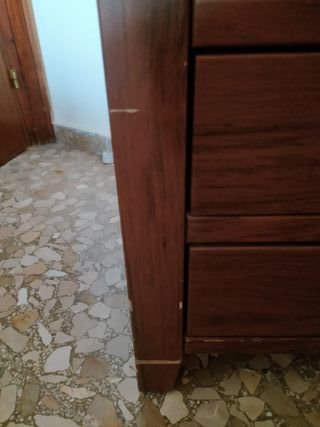 Cómoda y 2 Mesitas de Noche Madera