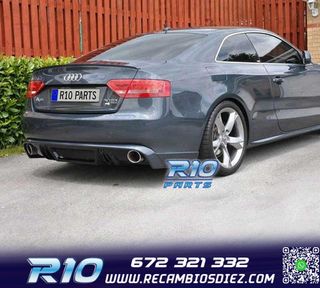 DIFUSOR AUDI A5 COUPE CABRIO 07-11 LOOK RS5