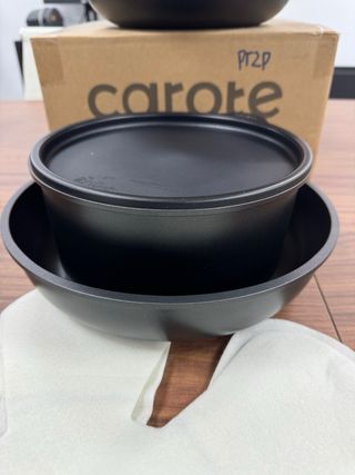 Juego de Ollas CAROTE Negro y Madera