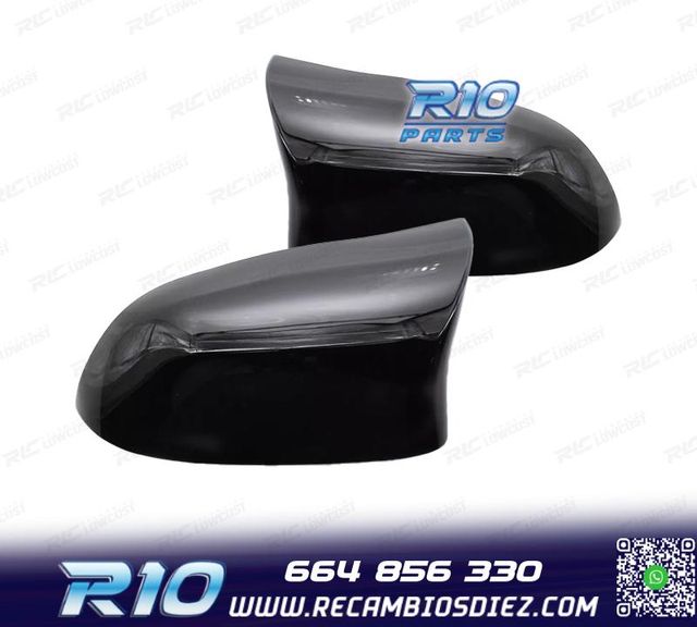 CARCASAS ESPEJOS BMW F15 F16 F25 F26 NEGRO BRILLO