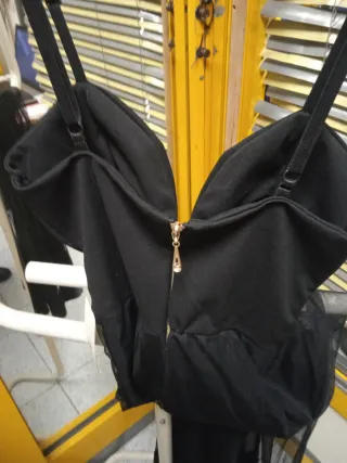 Vestito corto nero donna