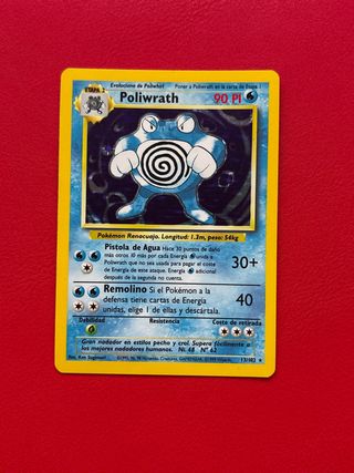 Carta Pokémon Poliwrath holo base set español